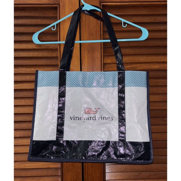 Vineyard Vines Reusable Plastic Tote Plastic Shopping Bag 15" x 12" - Picture 1 of 4